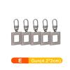 5/1PCS Detachable Zipper Puller Universal Replacement Metal Zipper Head Repair Kits Luggage Purses Handbag Clothes Zipper Slider