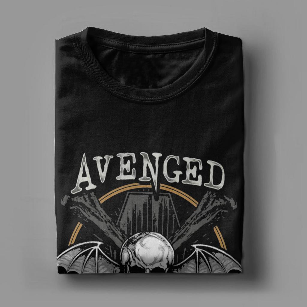 Мужские футболки Avenged Sevenfold Awesome Pure Cotton Tees Футболка с коротким рукавом Crewneck Одежда Лето