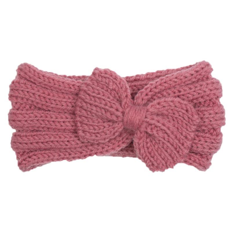 Autumn and Winter Baby Wool Headband, Baby Solid Color Comfortable Bow Hair Accessories, Children's Headband