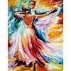 Waltz Ballroom Dance Figure DIY Digital Painting By Numbers Modern Wall Art Canvas Painting Unique Gift Home Decor 40x50cm