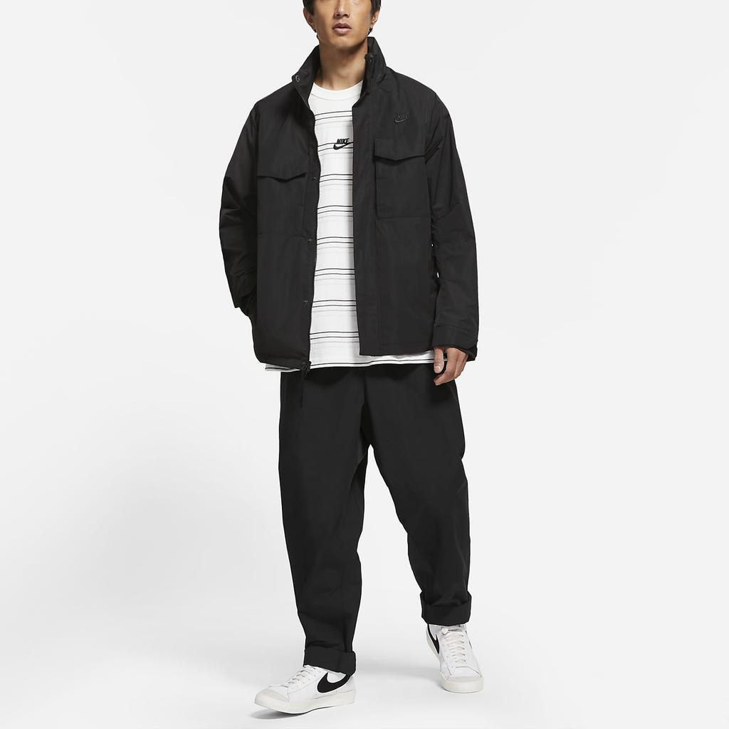 Nike Спортивная одежда M65 Ветрозащитная дышащая куртка с капюшоном Мужские куртки Черный CZ9880-010