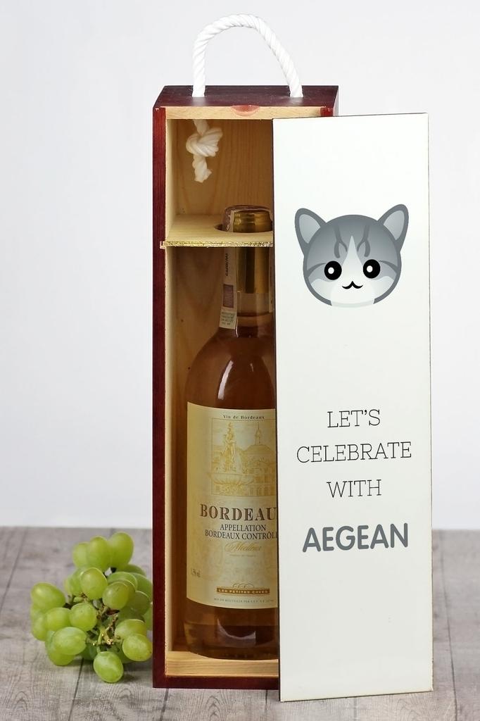 Egejski -Pudełko Na Wino Z Grafiką I Napisem Marki Art-Dog