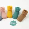 Winter Newborn Warm Sock Simplicity Candy Color Series Calf Sock for Baby Boy Girl Autumn Thermal Cotton Plush Sock for Toddler