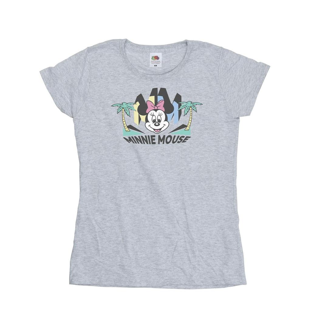Disney Womens/Ladies Minnie MM Palm Cotton T-Shirt