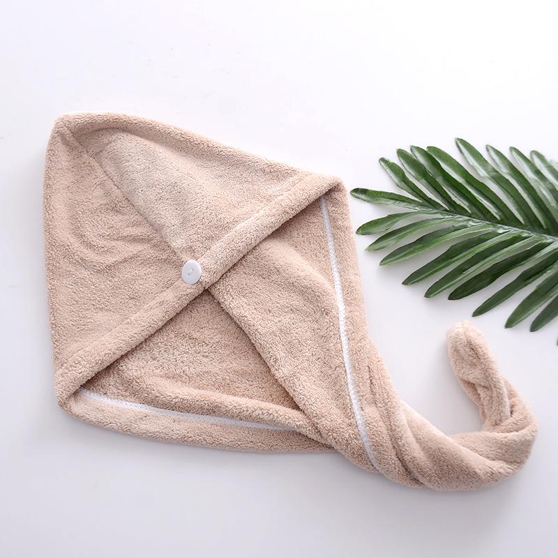 Мягкое впитывающее полотенце для волос из кораллового флиса и симпатичная повязка на голову для душа