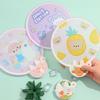 Cartoon Mini Hand-Cranked Fan: Portable, Foldable Round Fan with Handle