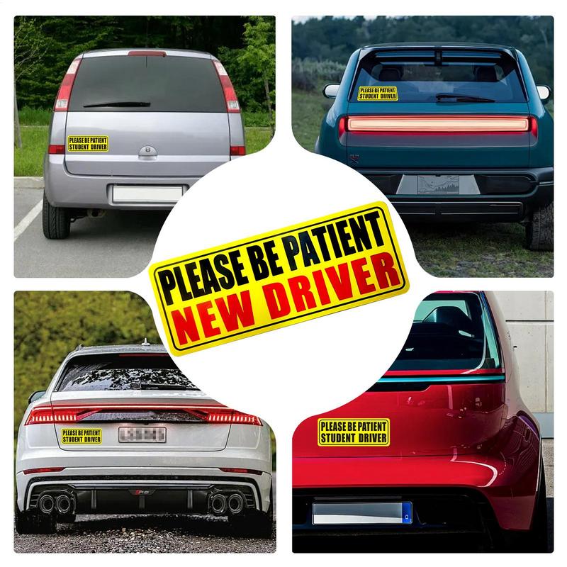 Магнитная наклейка «Студент-водитель» для автомобиля Наклейка «Начинающий водитель» Светоотражающая наклейка «Начинающий водитель» Пожалуйста, будьте терпеливы Студент-водитель