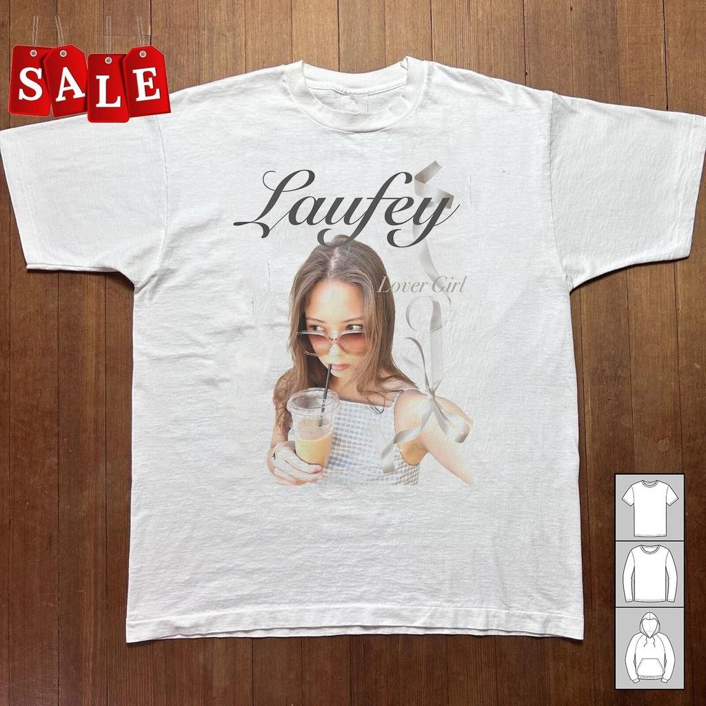 Коллекция Laufey Lover Girl Милая Белый Цвет S to 5XL Концертная Футболка SN736
