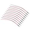 10pcs Lights Emitting Diodes 5mm Prewired Electronic LED Light Diodes for Decoration 5‑12V