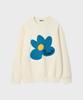 FALLETT Boucle Flower Sweatshirt Ivory