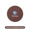 Для VOLKSWAGEN VW кожаная автомобильная подставка под стакан/кружку, противоскользящая подкладка, значок, автоаксессуары для Volkswagen Vw Golf 7 5 6 Mk4 Mk7 Mk5 Tiguan J