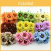 Lifelike 6pcs Artificial Gerbera Daisy Fake Silk Flower For Elegant Wedding Decor