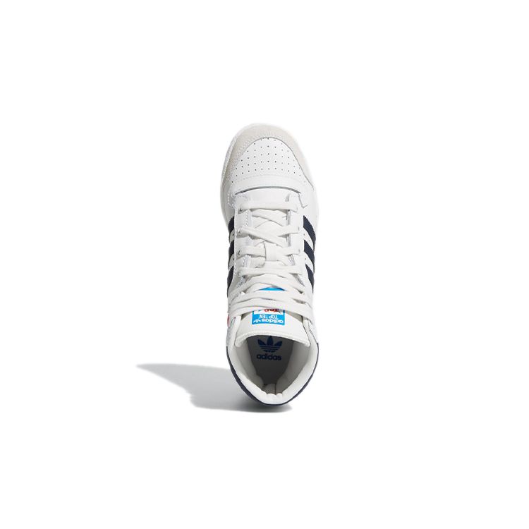 adidas Топ-десять Высокие J Белый Темно-синий Детские Кроссовки Core-White Collegiate-Red D74481