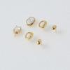 Les Bijoux Philosophy LB_Gold ellipse earring set