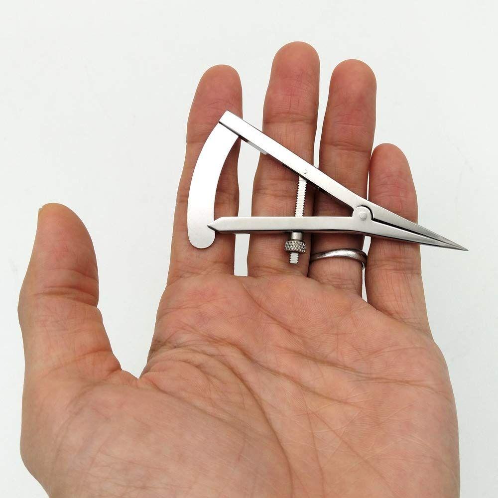 Stainless Steel Ophthalmic Caliper Screw Adjustment Castroviejo Caliper  Surgical Tool