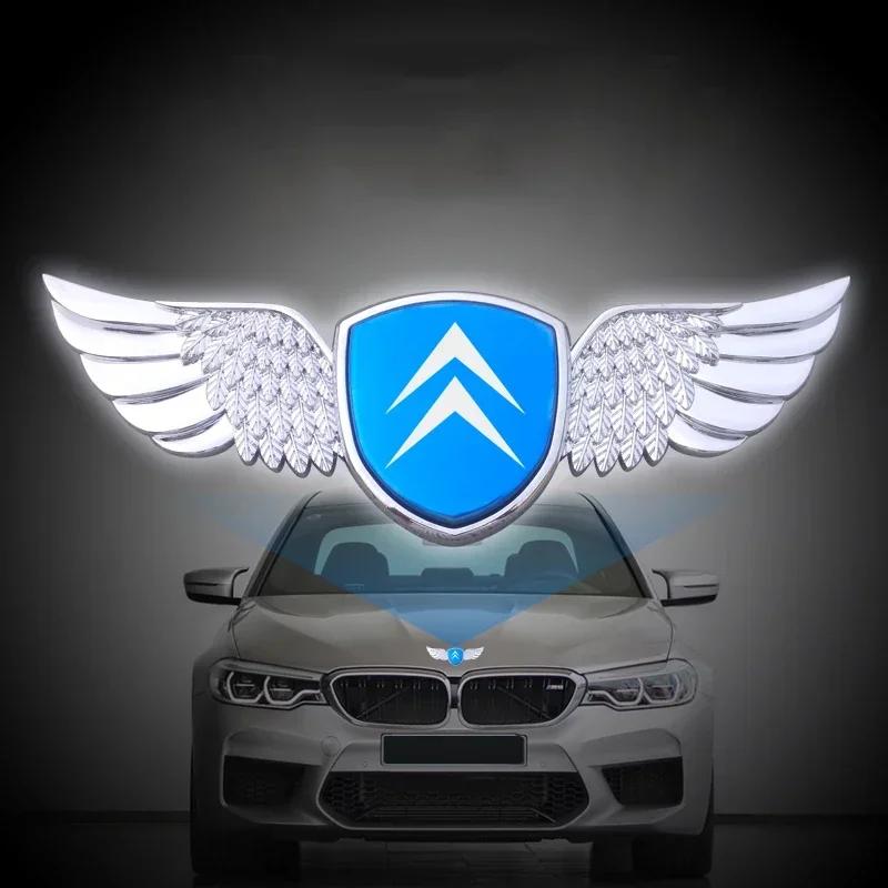 Citroen Car Front Trunk Wings Emblem Badge Sticker for C1 C5 DS3 DS4 DS5 Picasso Xsara Berlingo Jumpy C-C-ELYSEE Accessory Body