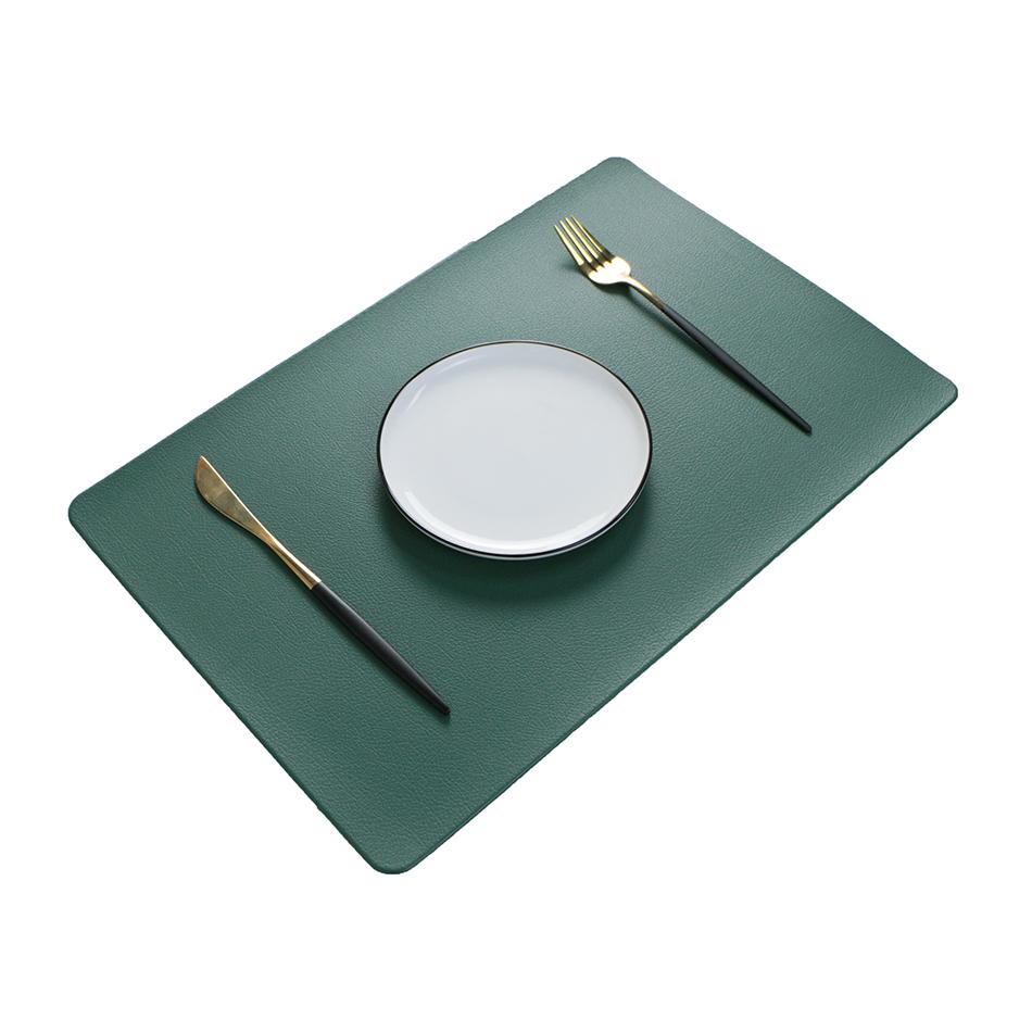 Set of 4 Placemats Durable Waterproof Woven Vinyl Easy To Clean Heat Resistant PVC For Dining Kitchen Wedding Decor