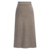 Fashion Women Female Elegent Clothing New Woolen Skirt Split Bag Hip Skirt Step Long Skirt Wool
