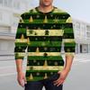 Men's T Shirt O-Neck Clothing Apparel Outdoor Long Sleeve Print Fashion Designer Vintage