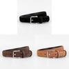 Minimalist Genuine Leather Belt For Business And Casual Wear With Pin Buckle For Men And Women