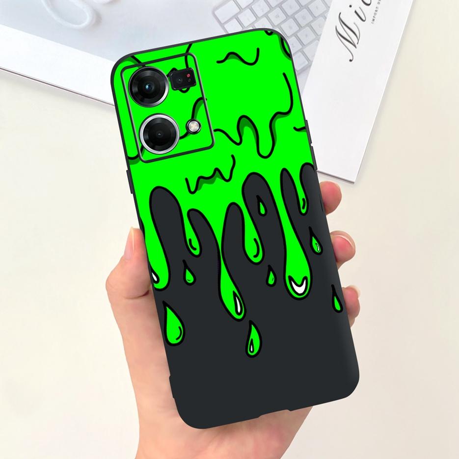 For Oppo F21 Pro 4G Case Oppo Reno7 CPH2363 Cute Fashion Cartoon Cover Soft Silicone Phone Case For Oppo Reno 7 F21Pro 4G Bumper