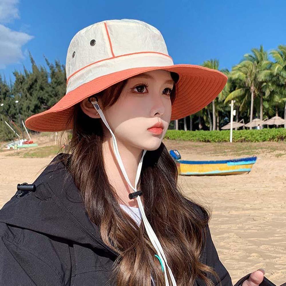Ветрозащитная веревка летняя альпийская шапка портативная женская походная кепка складная кепка-ведро походная
