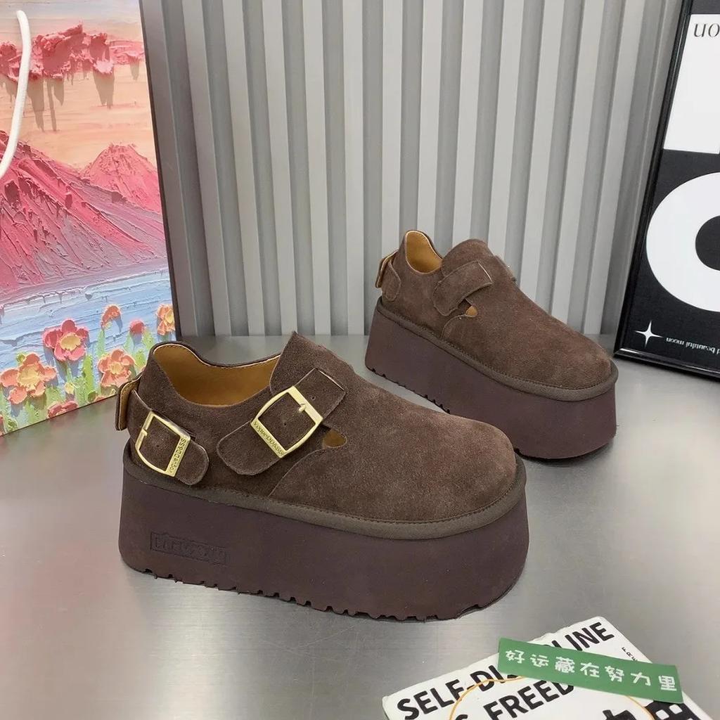 Suede Platform Flats Women Shoes Casual Loafers Shoes Woman Sneakers 2024 Trend Autumn New Brand Cozy Walking Zapatos Mujer