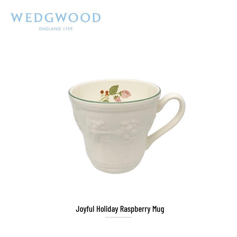 Wedgwood Happy Holiday Raspberry Mug
