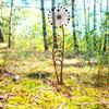 Rusty Dandelion Stake Metal Flower Garden Stake Yard Decoration Outdoor