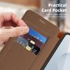 Для Samsung Galaxy S25 Магнитный чехол с RFID-блокировкой и держателем для карт, Кожаная крышка для телефона