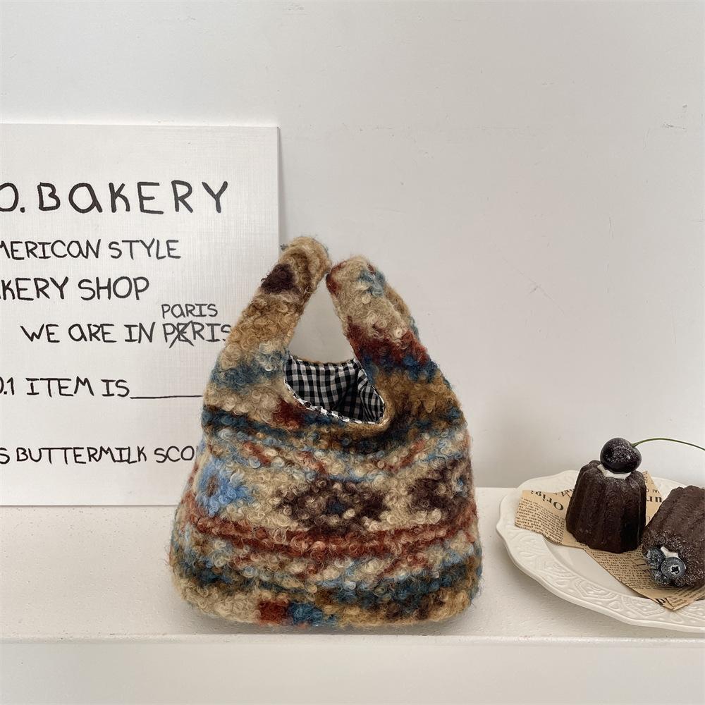 Женский клатч с леопардовым принтом, мягкий плюшевый, осенне-зимний, модная сумочка, тоут, для хранения