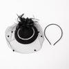 Feather Fascinator Women Fascinator Headband Tea Party Fascinator Derby Hat Cocktail Flower Fascinator Veil Mesh