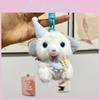 Soft And Cuddly Plush Puppy Keychain Pendant Cute Cartoon Dog Figurine For Gifts