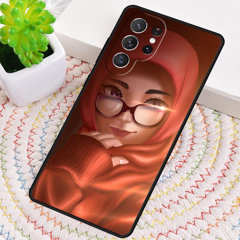 Исламский арабский хиджаб Девочка Силиконовый чехол для телефона Для Samsung Galaxy note 10 pro S26 S25 S24 S23 S22 S21 Plus S25Ultra Capa Чехол