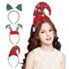 LED Christmas Headbands Elf Hats Reindeer Costume Hair Hoop with LED Light