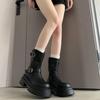 Black Martin Boots Women's 2025 New Autumn Retro Boots British Style Thin Boots Small Thick-soled Short Boots