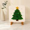 Relaxing Art Therapy Activity Christmas Mosaic DIY Kit, Sea Glass Craft Santa Tree Handmade Holiday Home Decor Wreath Patterns, Seasonal Project