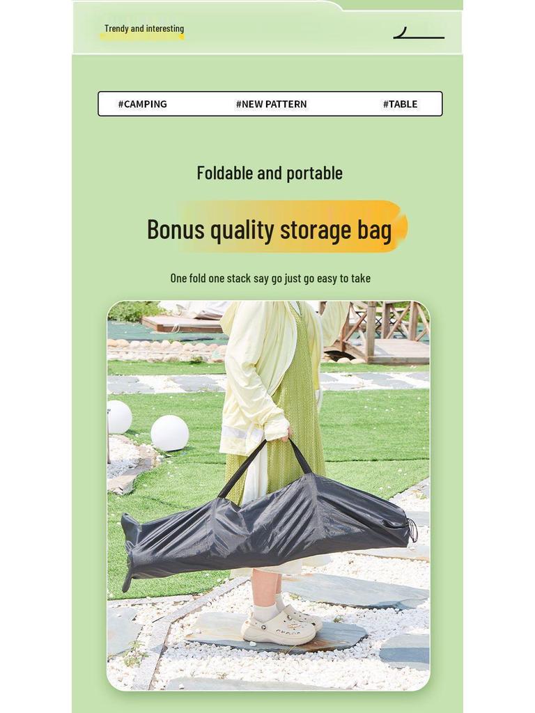 Портативный складной набор столов и стульев для кемпинга, барбекю и пикников