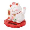 Статуэтка Maneki Neko «Счастливый человек» из АБС-пластика, 3 дюйма, на солнечных батареях, Фэн-шуй, Кошка, Декоративная фигурка для офисного стола