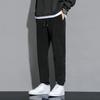 Мужские утолщенные спортивные штаны на кулиске, теплые джоггеры, повседневные штаны свободного кроя зауженного силуэта для спортзала, улицы, повседневной носки
