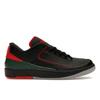 Air Jordan 2 Retro Low Рождественские Черные Кожаные Праздничные Повседневные Кроссовки DV9956-006