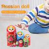 10 шт. Деревянные матрешки, русские матрешки ручной работы, безопасные для детей, раскрашенные, складывающиеся в стопку, развивающие игрушки для дошкольников, мальчиков и девочек