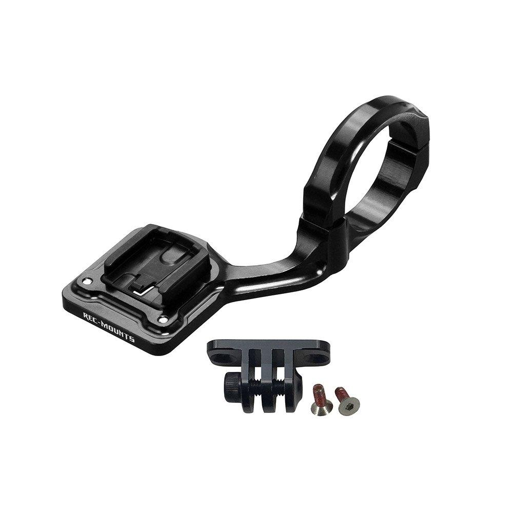 REC-Mount CatEye Computer Mount, Left-Handed Type with Lower Adapter [CAT-LEFT+GP] for Handlebars with a 31.8mm Clamp Diameter