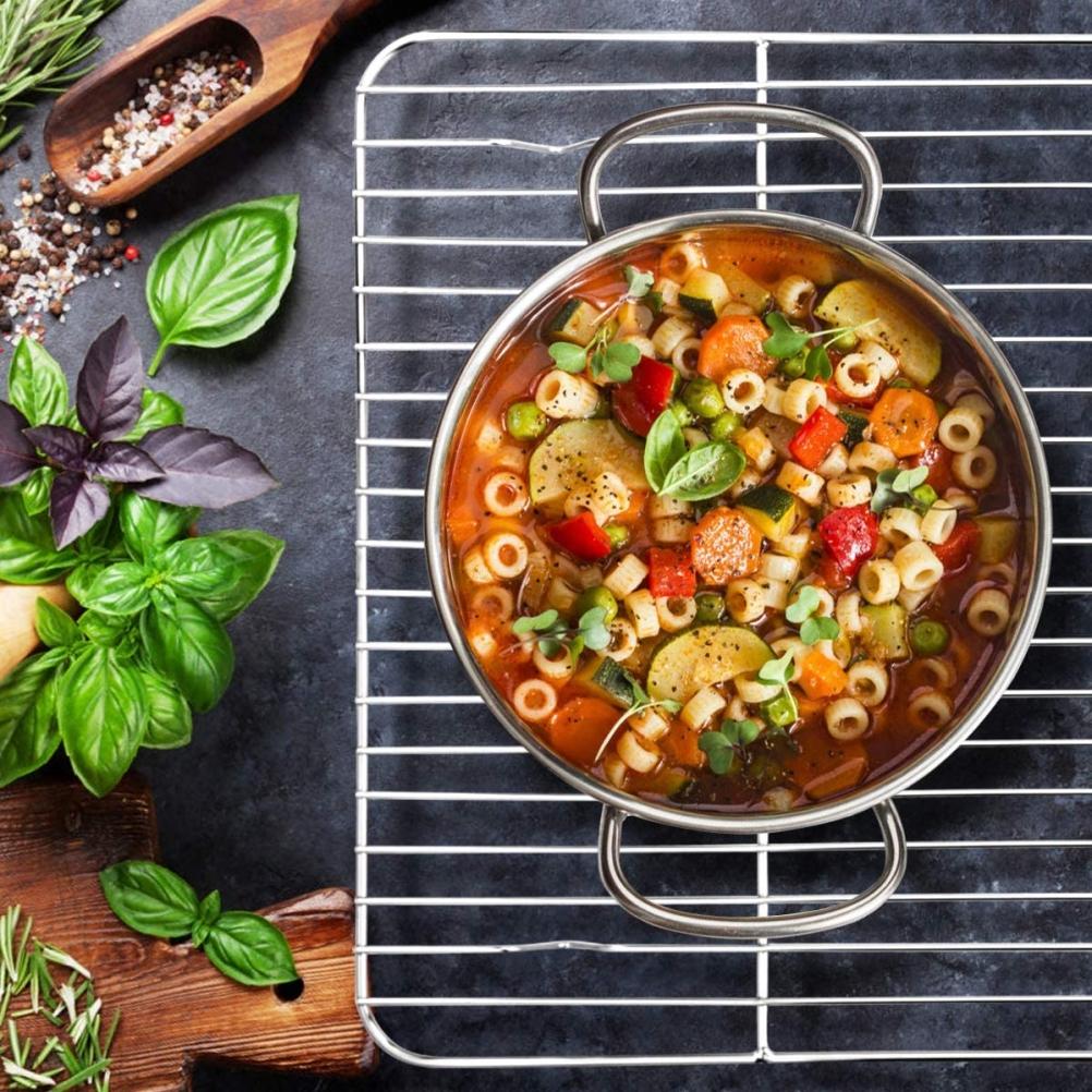 Кухонные решетки для барбекю, решетки для охлаждения, сетчатая сетка из нержавеющей стали, проволочная сетка для приготовления пищи, жарки, сушки