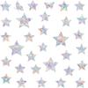 36 Pieces Star Window Decals for Bird Strike Prevention - Reble Rainbow Suncatcher Clings to Save Birds, Non-Adhesive Anti-Collision Stickers, Easy