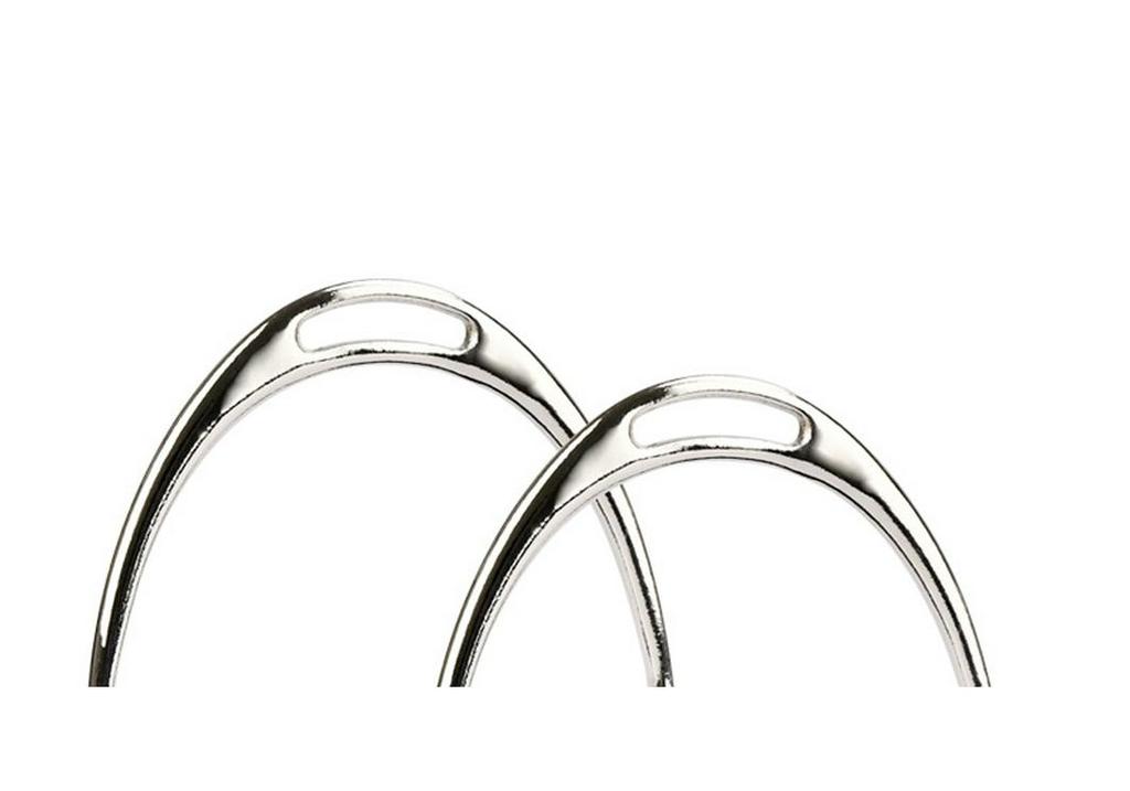 Nickel-Plated Metal Horse Riding Stirrup 8211001