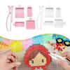 3/4/5 шт./набор Пластиковые бусины Термомозаика Игла Пинцет Инструменты для бисероплетения Набор для изготовления бобов