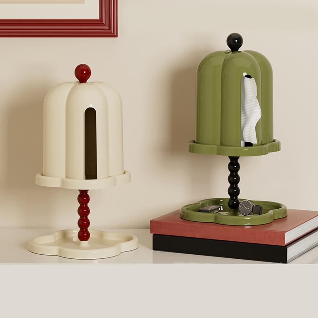 Fashionable Tissue Dispenser Versatile Cosmetic Tissue Storage Box for Modern Interiors Bedroom Household Decoration