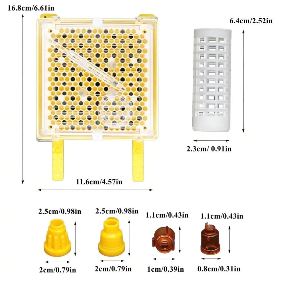 251Pcs Reliable Queen Cell Protective Cover Convenient Full Bee Breeding Set Beekeeping