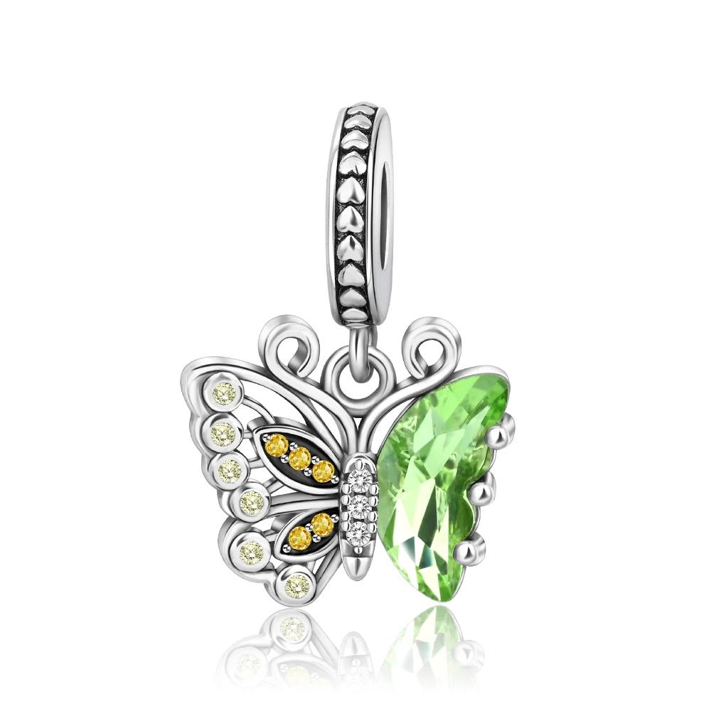 Циркон Сердце Клип Шармы Цветок Клевер Шарм Медь Морская Черепаха Бусины Подходят для DIY Оригинальный Браслет Ювелирные Изделия